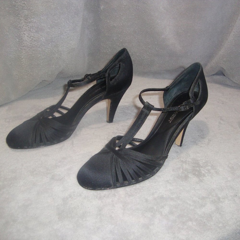 Nine West black  dress heels size 8